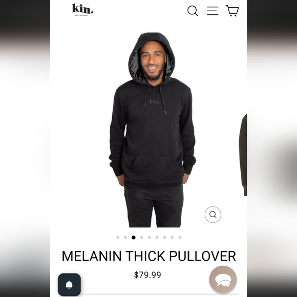 kin apparel | Shirts | Kin Apparel Satin Lined Hoodie Size L | Poshmark
